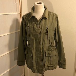 Gap “Red”  khaki green utility jacket, size M